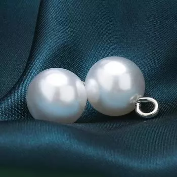 10 шт. пуговицы-грибы с жемчугом, золотые, серебряные, для самостоятельного изготовления одежды, швейных принадлежностей, рубашек, одежды для скрапбукинга 10pcs 8mm