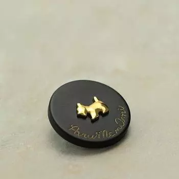 10 шт. Пуговицы с изображением мультяшного щенка 15/20/25 мм круглые смоляные + металлические пуговицы на ножке аксессуары для шитья одежды 15mm чёрный