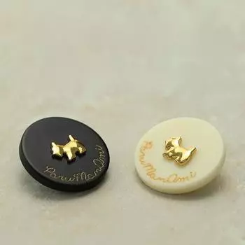 10 шт. Пуговицы с изображением мультяшного щенка 15/20/25 мм круглые смоляные + металлические пуговицы на ножке аксессуары для шитья одежды 15mm чёрный