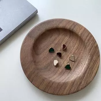 10 шт. Пуговицы в форме сердца 12 мм маленькие золотистого цвета металлические пуговицы на ножке женские блузки свитера аксессуары 12mm темно-красного