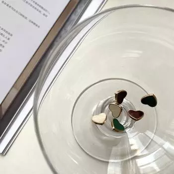 10 шт. Пуговицы в форме сердца 12 мм маленькие золотистого цвета металлические пуговицы на ножке женские блузки свитера аксессуары 12mm темно-красного