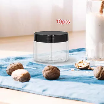 10 шт., пустая банка, контейнер для крема для домашних животных, круглый винт на крышках, слизь 150ml