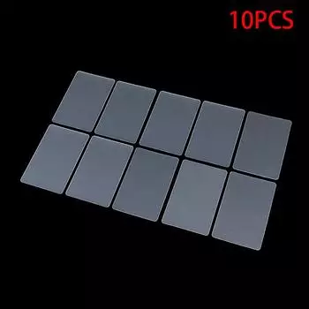 10 шт., пустая прозрачная визитная карточка, водонепроницаемая для школьных канцелярских товаров