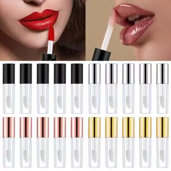 10 шт. пустые тюбики для блеска для губ контейнеры мини-флакон для помады пластиковый прозрачный тюбик для блеска для губ дорожные образцы для губ макияж косметические инструменты
