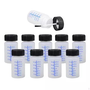 10 шт. пустых бутылок для краски с весами для многоразового использования для ремонта царапин на автомобиле