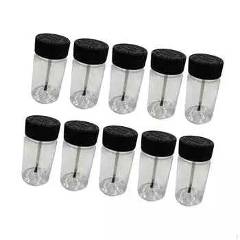 10 шт. пустых бутылок для подкраски, емкость для жидкости Touchup 2 унции, многоразовые