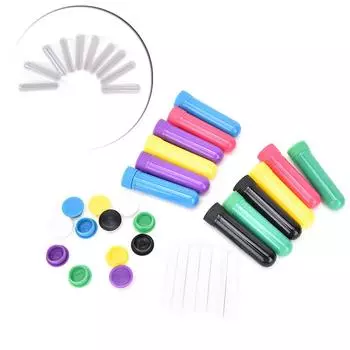 10 шт. пустых назальных ингаляторных трубок с эфирным маслом, пустые носовые контейнеры разных цветов