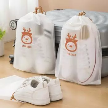 10 шт. пыленепроницаемая моющаяся превосходная напечатанная карманная дорожная сумка для обуви органайзер для обуви сумка на шнурке L
