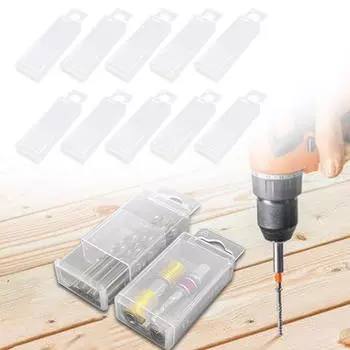 10 шт., ящик для хранения сверл, контейнер для зенковки, телескопический регулируемый 4.1mm 7.5mm