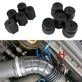 10 шт. R134a 13 мм и 16 мм заглушки для зарядного порта системы кондиционирования воздуха чёрный