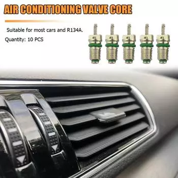 10 шт. R134a автомобильные клапаны кондиционера, клапаны для автоматического кондиционирования воздуха, зеленые, AU