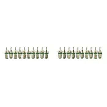 10 шт. R134a автомобильные клапаны кондиционера, клапаны для автоматического кондиционирования воздуха, зеленые, AU