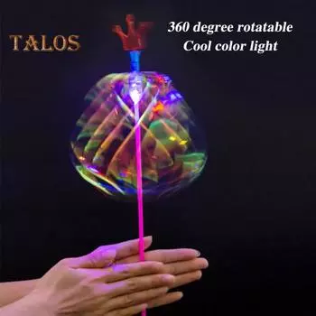 10 шт. Радужная вертушка, палочка для вечеринки, мыльные пузыри, вращающаяся вертушка, переменная вертушка, палочка, рейв-игрушки для вечеринок, фестивалей и забавной привлекательной ночи 10pcs