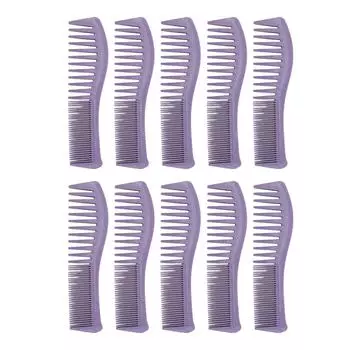 10 шт. расческа для волос с тонкими и широкими зубьями, эргономичная ручка, расческа для укладки волос из пшеничной соломы