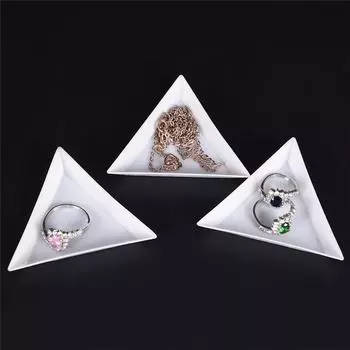 10 шт. равносторонняя треугольная пластина для хранения ювелирных бусин экологический пластик