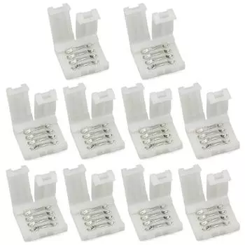 10 шт. разъем RGBW Led 10 мм 4-контактный разъем для бесплатной пайки для светодиодов 5050 3528