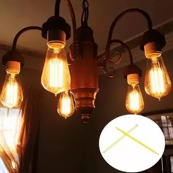 10 шт. разноцветных светодиодных нитей COB 3 В Эдисона, детали ламп накаливания, диоды, аксессуары, праздничное освещение, украшения 29mm DC3V 10pcs