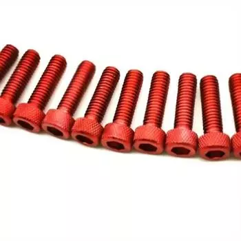 10 шт. Разноцветный Универсальный 6 мм Гоночный Мотокросс Комплект Деталей Обтекатель Питбайк Мото Крепежные Гайки Болты Аксессуары Мотоциклетный Винт красный