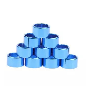 10 шт. Разрезное алюминиевое кольцо для ног, металлическое кольцо, алюминиевое кольцо для голубя красный