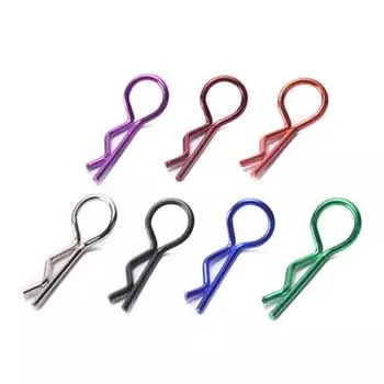 10 шт. RCs Car Metal Body Clips R-Pins из нержавеющей стали для модели автомобиля 1/10 1/8 зелёный