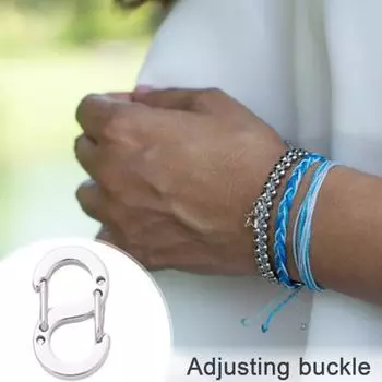 10 шт., регулируемая пряжка из нержавеющей стали, ожерелье, расширитель, соединительная застежка, набор, подвесная пряжка, соединитель для DIY