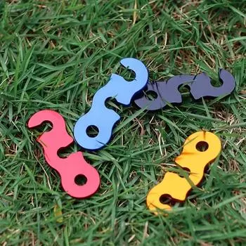 10 шт. Регулируемые пряжки для шнура для кемпинговой палатки, натяжители S-типа, аксессуары для кемпинговых палаток на открытом воздухе