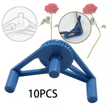10 шт. регулируемые зажимы для стебля растения, садовые инструменты, ветки, Бендер для синий