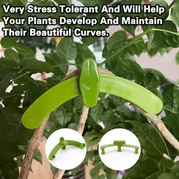 10 шт. регулируемый держатель для гибки ветвей растений цветы ветка фруктового дерева вытягивающее устройство для формирования ветки растения Бендер для ветвей растений зелёный