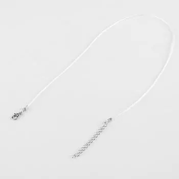 10 шт. регулируемый ожерелье восковая веревка шнур строка для самостоятельного изготовления ювелирных изделий (белый)