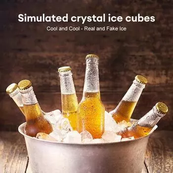 10 шт. реквизит для фотосъемки, искусственные кубики льда, многоразовые искусственные акриловые хрустальные кубики, виски, напитки, декор для свадебного бара и вечеринки