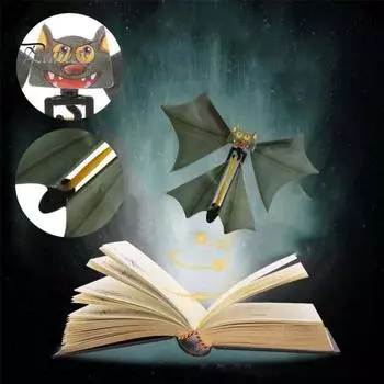 10 шт. реквизит для летучих мышей, легкая портативная жуткая игрушка-летучая мышь на Хэллоуин, праздничное украшение для вечеринки, прочная детская и взрослая летучая мышь, хитрый реквизит для розыгрышей 10pcs