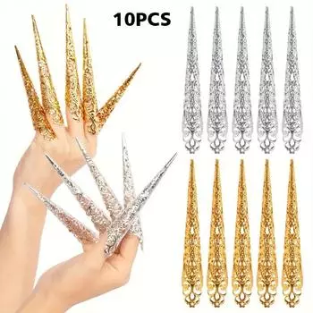 10 шт. реквизит для ролевых игр Древняя королева костюм аксессуар на Хэллоуин 122mm серебряный