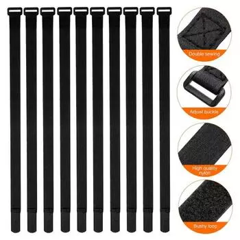 10 шт. ремней для велосипедных колес, регулируемые ремни для фиксации велосипедных колес с пряжкой, простые в использовании ремни для стабилизации велосипедных колес для транспортировки велосипедов чёрный