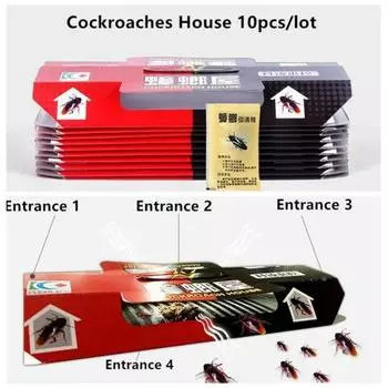 10 шт., репеллент от тараканов, ловушка для дома, убийца насекомых, клей-приманка, наклейка-ловушка