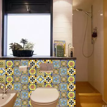 10 шт. Ретро хрустальные плитки наклейки водонепроницаемые кухонные настенные наклейки (ТС296) CHINA