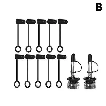 10 шт. Резиновая крышка-дозатор Крышка для носика бутылки вина Крышки для носиков для наливания Резиновые крышки для бутылок ликера Крышки-дозаторы Пылезащитные крышки