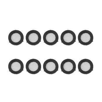 10 шт. резиновая прокладка для шланга, уплотнительное кольцо, плоская прокладка, сетчатый фильтр, садовая душевая головка, шланг, водопроводный кран, аксессуары 4 чёрный