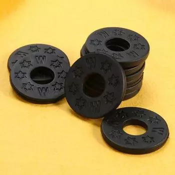 10 шт. резиновых гитарных ремней, замков, блоков для акустической электрогитары, бас-гитары, набор легких портативных музыкальных элементов чёрный