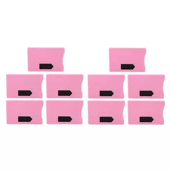 10 шт. RFID блокирующий держатель для карт защита от кражи ультратонкий RFID протектор удостоверения личности для мужчин розовый