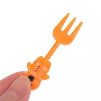 10 шт. Рождественская фруктовая вилка, вилка для нарезанных фруктов, пластиковая мини-зубочистка, вилки для торта, бенто, обеда, аксессуары для инструментов