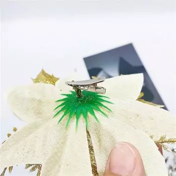 10 шт. Рождественские цветочные пружинные зажимы мини металлические зажимы эластичные нержавеющие легкие многоразовые не деформирующиеся елочные цветочные украшения серебряный