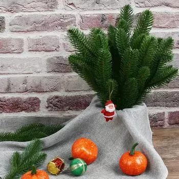 10 шт. рождественские искусственные растения цветы искусственные сосновые ветки рождественская елка домашний декор оливковый