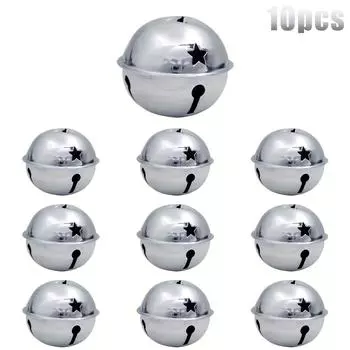 10 шт. Рождественские колокольчики с пятью звездами, поделки, колокольчики для дома, праздничное украшение, рождественские украшения, свадебные украшения, подарочные украшения, поделки, изготовление поделок