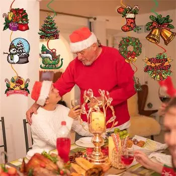 10 шт. Рождественские украшения Украшения Добро пожаловать в рождественские украшения Товары для вечеринок Рождественская елка Украшения для дня рождения One Size