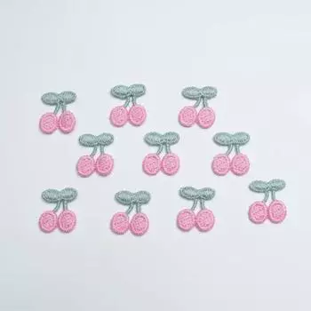 10 шт. розовая вишневая нашивка для ремонта детских платьев, шляп, сумок