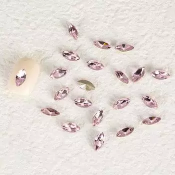 10 шт. розовые искусственные кристаллы яркие модные легкие нежные украшения для ногтей для девочек G