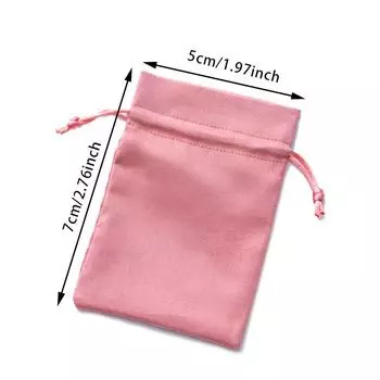 10 шт. розовых бархатных тканевых мешочков с завязками, ювелирные мешочки для небольших подарков, свадебных сувениров, ожерелий, конфет, закусок, упаковка для хранения S розовый