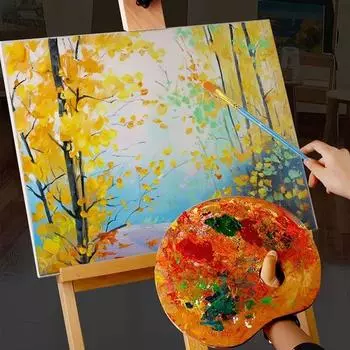 10 шт. ручка для масляной живописи пластиковый стержень акварельная вода порошковая ручка набор кистей