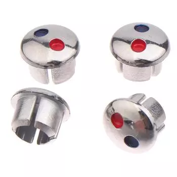 10 шт., ручка крана, знак холодной воды, красная синяя этикетка, декоративная крышка, смеситель для кухни и ванной комнаты, указатель для ручек кранов