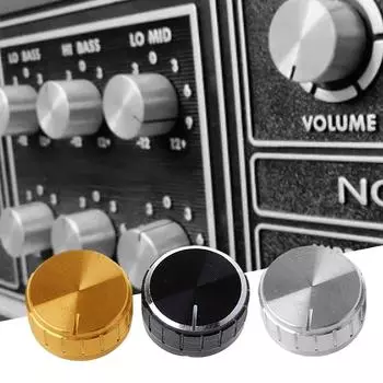 10 шт. ручка управления потенциометром из алюминиевого сплава, ручка регулировки громкости гитары, 6 мм отверстие для вала, ручка усилителя, простая установка золотой
